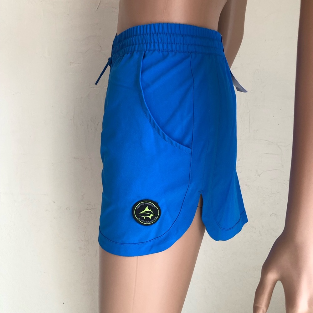 Loco Skailz Performance Fishing Electric Blue Shorts Women’s Size XL NWT UPF 50